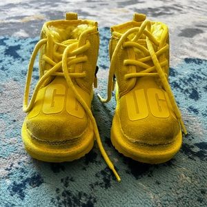 3 times. Only worn 3 times. Ugg boots in Kids size 9